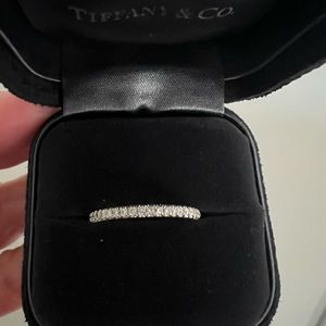 Tiffany & Co Soleste Half Eternity Diamond Ring in Platinum